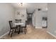 Cozy dining area featuring a small table with black chairs at 225 W 1St St # 107, Mesa, AZ 85201