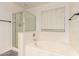 Clean, well-maintained bathroom with a bathtub and separate shower at 3444 E Flamingo Ct, Gilbert, AZ 85297