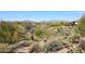 Desert landscape view of the rugged terrain surrounding the residence at 36674 N Vasari Dr, Scottsdale, AZ 85262