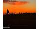 Sunset view of neighborhood beyond fence at 36674 N Vasari Dr, Scottsdale, AZ 85262