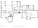 Detailed floor plan showcasing layout of kitchen, living room, bedrooms, and baths on two levels at 7528 E Peralta Ave, Mesa, AZ 85212