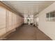 View of enclosed patio with blinds and ceiling fan at 8302 E Dutchman Dr, Mesa, AZ 85208