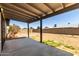 Backyard with covered patio and space to build a custom pool at 8703 W Golden Ln, Peoria, AZ 85345