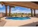 Enjoy the beautiful pool on a warm sunny day in this great backyard, and enjoy views of the golf course at 15827 S 12Th Pl, Phoenix, AZ 85048