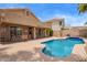 Amazing backyard featuring a pool, patio and great views for outdoor entertainment and relaxation at 15827 S 12Th Pl, Phoenix, AZ 85048