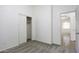 This bedroom features neutral carpet and an en-suite bath with natural light at 1742 E Chaparral Dr, Casa Grande, AZ 85122
