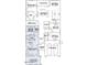 Detailed floorplan showcasing the layout of the home including bedrooms, kitchen, and living spaces at 17539 W Victory St, Goodyear, AZ 85338