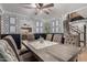 Beautiful dining room featuring wood table and chairs with decorative wallpaper at 2149 E Hermosa Vista Dr, Mesa, AZ 85213