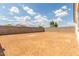 View of the backyard with block fence at 25332 N 133Rd Ave, Peoria, AZ 85383