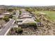 Beautiful aerial view of the home with a well manicured yard in a desert community at 3045 W Feather Sound Dr, Phoenix, AZ 85086
