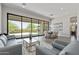 Open living area with large sliding glass doors to the patio and backyard at 3045 W Feather Sound Dr, Phoenix, AZ 85086