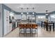 Beautiful kitchen with granite countertops, stainless steel appliances, and a center island that provides seating for three at 4049 E Arbor Ave, Mesa, AZ 85206