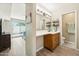 Bathroom featuring a wide vanity and direct access to an outdoor patio at 5224 S Monaco Dr, Tempe, AZ 85283