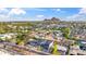 Wide aerial perspective displaying homes, streets, and the scenic mountain backdrop of a vibrant city at 5533 E Earll Dr, Phoenix, AZ 85018