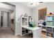 Bright office with a modern desk, shelves, and ample storage, perfect for a creative workspace at 5628 N Rattler Way, Litchfield Park, AZ 85340