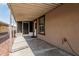 Covered back patio offers a comfortable outdoor area to enjoy the surroundings at 6812 N Polk St # 223, Phoenix, AZ 85043