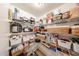 Walk-in pantry with organized shelving for ample storage and convenient access to kitchen supplies at 11746 W Camino Vivaz --, Sun City, AZ 85373