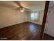 Living room with ceiling fan and laminate floors at 1718 E Gaylon Dr, Tempe, AZ 85282