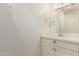 Bright bathroom featuring a single sink vanity with a modern faucet and ample counter space at 2315 N 52Nd St # 144, Phoenix, AZ 85008
