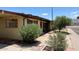Charming home featuring a well-maintained yard with mature landscaping and brick accents at 2414 W Cholla St, Phoenix, AZ 85029
