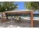 This features a covered seating area and picnic tables near the tennis courts for relaxation and socializing at 3301 S Goldfield Rd # 1010, Apache Junction, AZ 85119