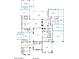 Detailed transitional floor plan showcasing the layout of the house including bedrooms, bathrooms, and living spaces at 4041 E Mountain View Rd, Phoenix, AZ 85028