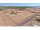 Scenic aerial image highlighting the property's extensive acreage and agricultural surroundings at 43384 W Padilla Rd, Maricopa, AZ 85138
