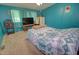 This cozy bedroom features warm carpeting and a window offering natural light, creating a peaceful retreat at 43384 W Padilla Rd, Maricopa, AZ 85138