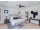 Serene main bedroom with a modern design, ensuite bathroom, and natural light at 8300 E Dixileta Dr # 306, Scottsdale, AZ 85266