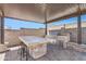Outdoor kitchen with built-in grill and stone counter, perfect for entertaining at 94 S 189Th Ln, Buckeye, AZ 85326
