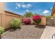 Cozy backyard featuring desert landscaping, privacy walls, and a paved walkway at 13720 N 148Th Dr, Surprise, AZ 85379