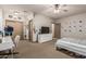 Cozy bedroom with neutral tones, offering comfortable furniture and a functional layout at 20826 S Hadrian Way, Queen Creek, AZ 85142