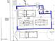 Floor plan highlighting a 3-car garage with auto gates and a powder room at 2214 N 7Th Ave, Phoenix, AZ 85007