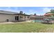 Backyard featuring a pool and a covered patio at 2435 E Harmony Ave, Mesa, AZ 85204