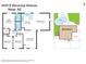 Layout of the Mesa Arizona property, featuring bedrooms, living spaces, kitchen, and pool area at 2435 E Harmony Ave, Mesa, AZ 85204