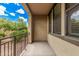 Private balcony provides outdoor seating and shade at 3900 E Baseline Rd # 137, Phoenix, AZ 85042