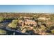 Expansive aerial view of the home showcasing the surrounding landscape, neighborhood, and proximity to nature trails at 40039 N 107Th Pl, Scottsdale, AZ 85262