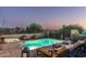 Inviting pool and spa area with lounge chairs, perfect for relaxation and outdoor living at 40039 N 107Th Pl, Scottsdale, AZ 85262