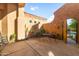 Secluded courtyard view with seating and architectural details at 4281 S Tecoma Trl, Gold Canyon, AZ 85118