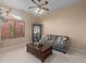 Cozy living room featuring neutral tones and natural lighting at 4281 S Tecoma Trl, Gold Canyon, AZ 85118