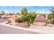A bird's eye view showcases the home's front yard landscaping and neighboring homes at 4510 W North Ln, Glendale, AZ 85302
