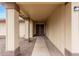 View of a cozy covered front porch and double-door entryway at 4510 W North Ln, Glendale, AZ 85302