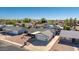 Real estate showcasing an aerial view of single-Gathering homes in a suburban neighborhood at 4645 E Covina St, Mesa, AZ 85205