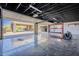 Open three-car garage with direct access to the porte cochere at 5630 E Peak View Rd, Cave Creek, AZ 85331