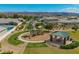 Community park with a playground, picnic area, walking paths and mountain views in the background at 6550 S 24Th Pl, Phoenix, AZ 85042