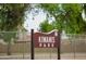 Kiwanis Park sign welcoming residents to a Gathering-friendly park in a quiet, safe neighborhood at 7625 W Dreyfus Dr, Peoria, AZ 85381