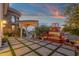 Expansive backyard with outdoor kitchen, fireplace, and stunning architectural details at 15536 E Heavenly Vista Trl, Fountain Hills, AZ 85268