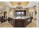 Expansive kitchen island featuring ample counter space, custom cabinetry, and modern fixtures at 15536 E Heavenly Vista Trl, Fountain Hills, AZ 85268
