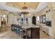 Gourmet kitchen with a large center island, custom cabinetry, and high-end appliances at 15536 E Heavenly Vista Trl, Fountain Hills, AZ 85268