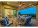 Outdoor patio with comfortable seating and views at 1617 E Copper Holw, Queen Creek, AZ 85140